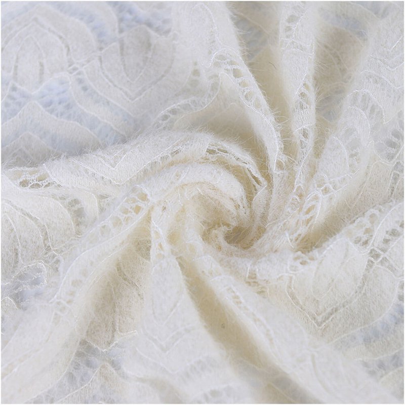 Lace Fabric Cutwork Dress Polyester for Women's Wear Wholesale Supplie 5
